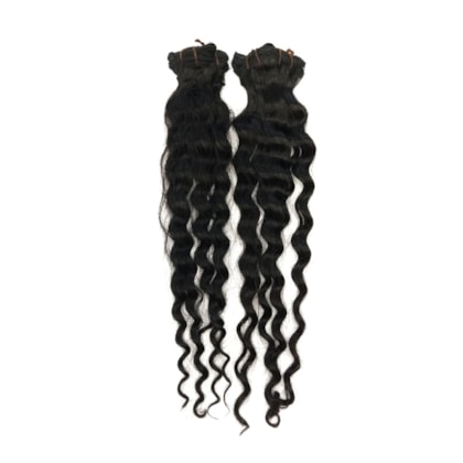 Cabelo Humano na Tela CACHEADO Preto Tingido - 50cm - Pacote com 1 Metro -  Central dos Cabelos