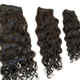 Cabelo Humano na Tela CACHEADO Preto Tingido - 50cm - Pacote com 1 Metro -  Central dos Cabelos