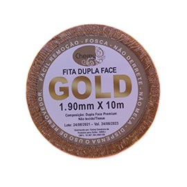 Fita Adesiva GOLD Dupla Face Rolo 10m x 1,90cm
